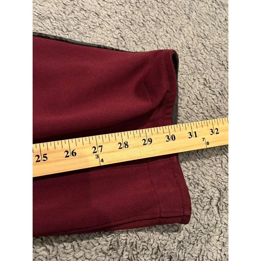 Vintage Nike Team Pants Mens Small Red Maroon Stripe Drawstring Ankle Track